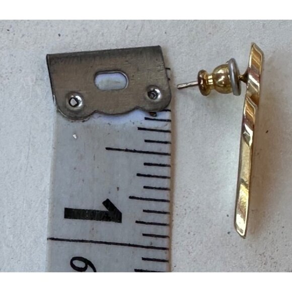 Mixed/Random Lot of 5 Gold Tone Fashion Earrings (See Photos & Description) - Picture 10 of 13